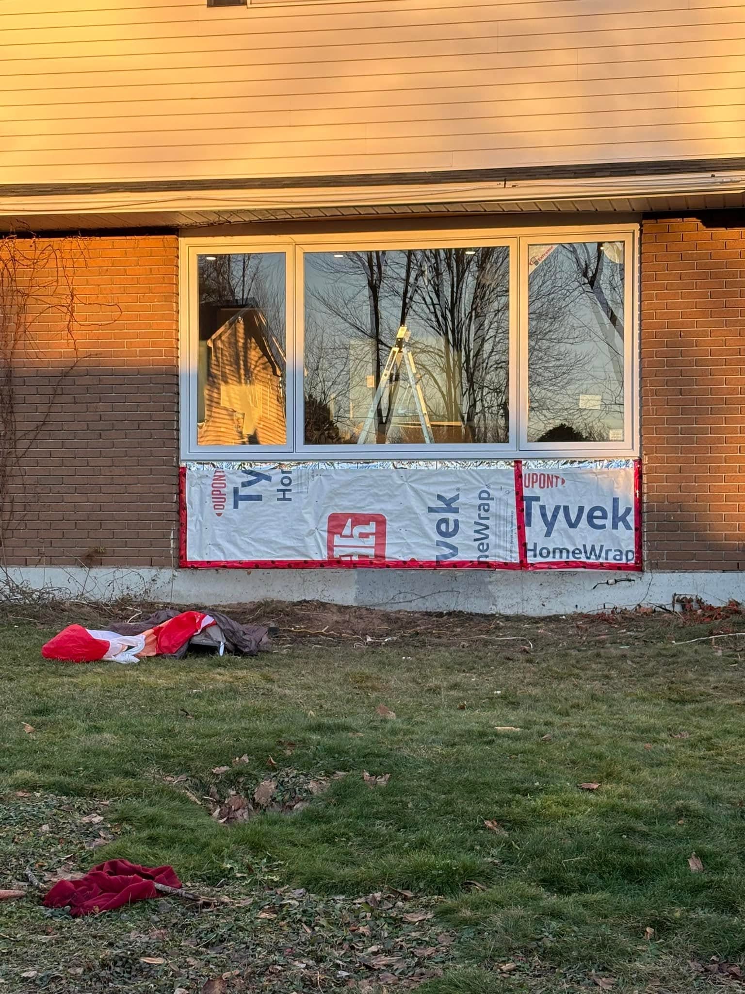 Window remodel in progress